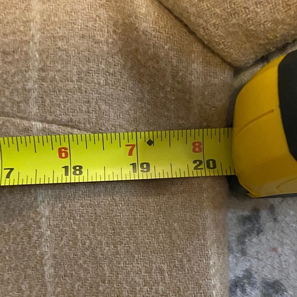 Vintage Wool Blend Plaid Women's Pea Coat Winter Coat - Picture 12 of 12